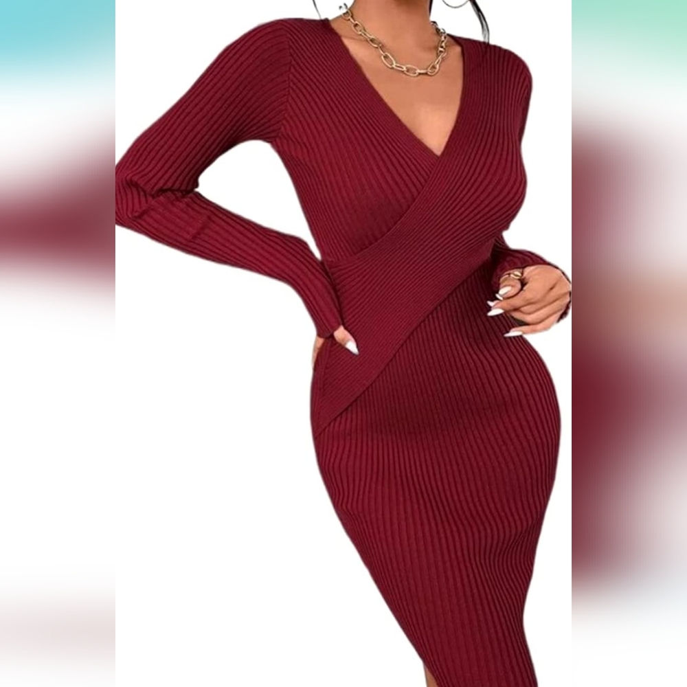 Bodycon Ribbed Dress - Picture 3 of 3